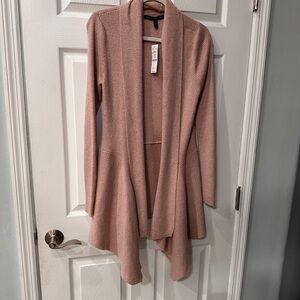 White House Black Market Pink Cardigan Sweater